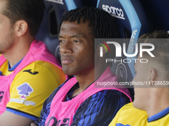 Juan Cuadrado of Atalanta BC during the Serie A match between SSC Napoli and Atalanta BC at Stadio Diego Armando Maradona Naples Italy on 3...