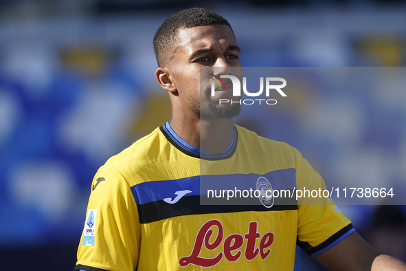 Isak Hien of Atalanta BC during the Serie A match between SSC Napoli and Atalanta BC at Stadio Diego Armando Maradona Naples Italy on 3 Nove...