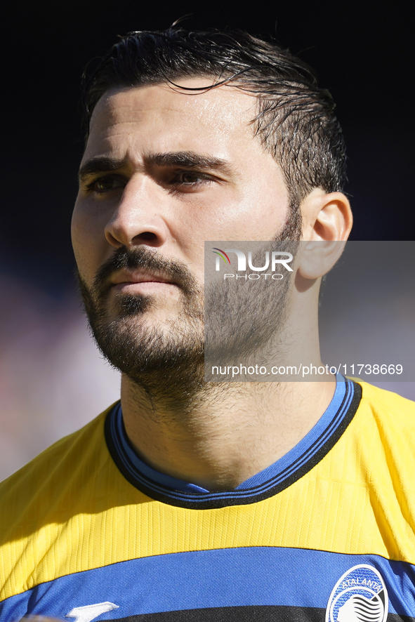 Sead Kolasinac of Atalanta BC during the Serie A match between SSC Napoli and Atalanta BC at Stadio Diego Armando Maradona Naples Italy on 3...