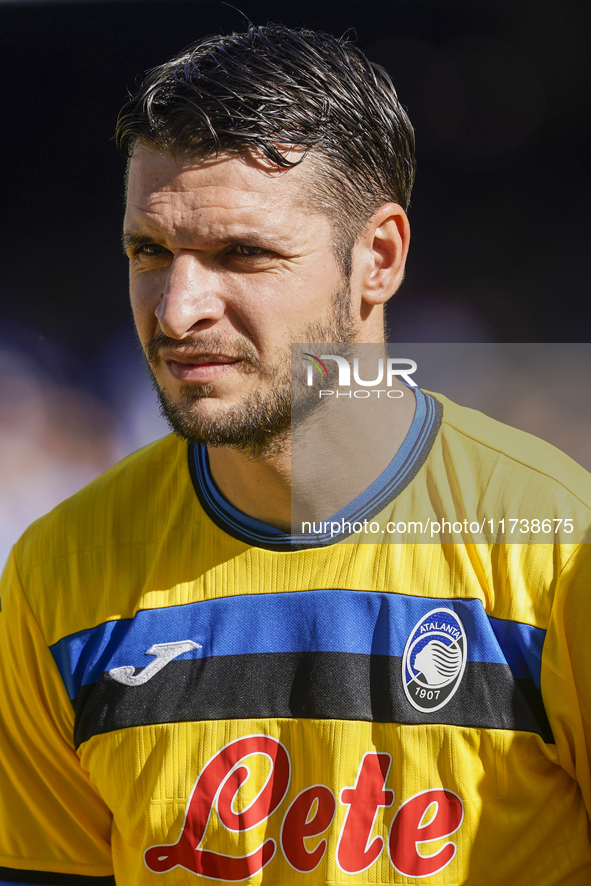 Berat Djimsiti of Atalanta BC during the Serie A match between SSC Napoli and Atalanta BC at Stadio Diego Armando Maradona Naples Italy on 3...