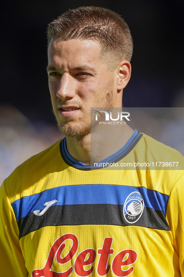 Mario Pasalic of Atalanta BC during the Serie A match between SSC Napoli and Atalanta BC at Stadio Diego Armando Maradona Naples Italy on 3...