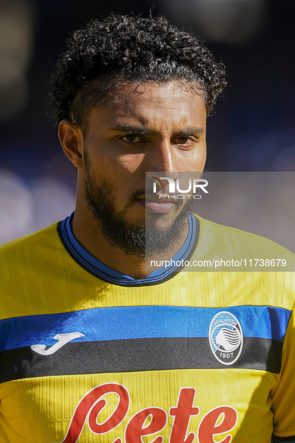 Ederson of Atalanta BC during the Serie A match between SSC Napoli and Atalanta BC at Stadio Diego Armando Maradona Naples Italy on 3 Novemb...