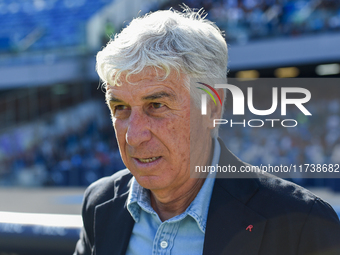 Gian Piero Gasperini Head Coach of Atalanta BC during the Serie A match between SSC Napoli and Atalanta BC at Stadio Diego Armando Maradona...