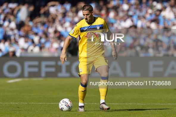 Mario Pasalic of Atalanta BC during the Serie A match between SSC Napoli and Atalanta BC at Stadio Diego Armando Maradona Naples Italy on 3...