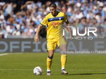 Mario Pasalic of Atalanta BC during the Serie A match between SSC Napoli and Atalanta BC at Stadio Diego Armando Maradona Naples Italy on 3...