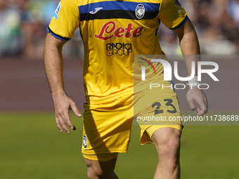 Sead Kolasinac of Atalanta BC during the Serie A match between SSC Napoli and Atalanta BC at Stadio Diego Armando Maradona Naples Italy on 3...