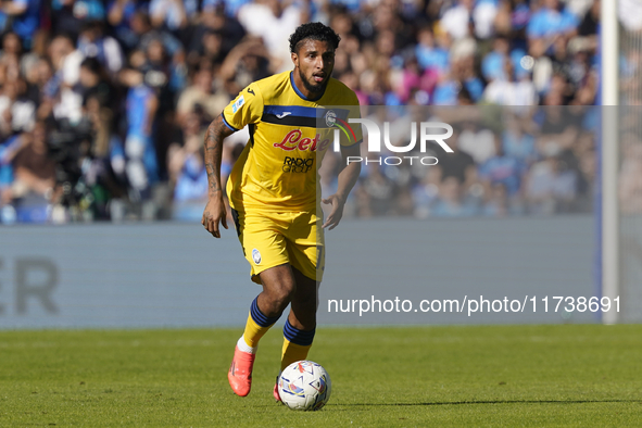 Ederson of Atalanta BC during the Serie A match between SSC Napoli and Atalanta BC at Stadio Diego Armando Maradona Naples Italy on 3 Novemb...