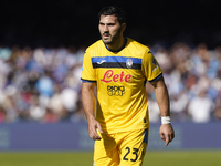 Sead Kolasinac of Atalanta BC during the Serie A match between SSC Napoli and Atalanta BC at Stadio Diego Armando Maradona Naples Italy on 3...