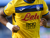 Close Up of the Atalanta BC shirt during the Serie A match between SSC Napoli and Atalanta BC at Stadio Diego Armando Maradona Naples Italy...