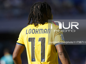 Ademola Lookman of Atalanta BC during the Serie A match between SSC Napoli and Atalanta BC at Stadio Diego Armando Maradona Naples Italy on...