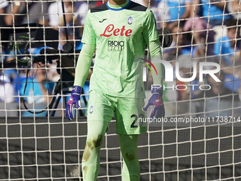 Marco Carnesecchi of Atalanta BC during the Serie A match between SSC Napoli and Atalanta BC at Stadio Diego Armando Maradona Naples Italy o...