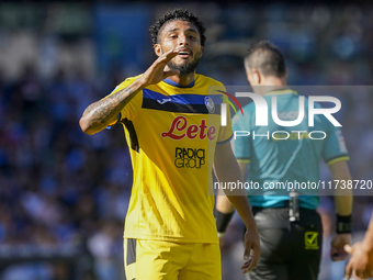 Ederson of Atalanta BC during the Serie A match between SSC Napoli and Atalanta BC at Stadio Diego Armando Maradona Naples Italy on 3 Novemb...