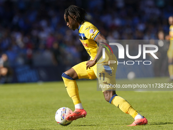 Ademola Lookman of Atalanta BC during the Serie A match between SSC Napoli and Atalanta BC at Stadio Diego Armando Maradona Naples Italy on...