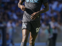 Andre-Frank Zambo Anguissa of SSC Napoli during the Serie A match between SSC Napoli and Atalanta BC at Stadio Diego Armando Maradona Naples...