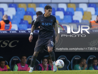 Mathias Olivera of SSC Napoli during the Serie A match between SSC Napoli and Atalanta BC at Stadio Diego Armando Maradona Naples Italy on 3...