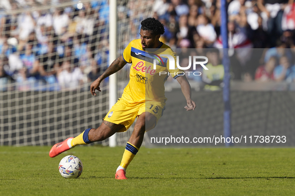 Ederson of Atalanta BC during the Serie A match between SSC Napoli and Atalanta BC at Stadio Diego Armando Maradona Naples Italy on 3 Novemb...