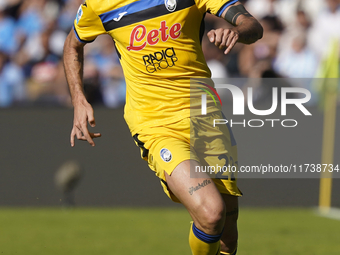 Matteo Ruggeri of Atalanta BC during the Serie A match between SSC Napoli and Atalanta BC at Stadio Diego Armando Maradona Naples Italy on 3...