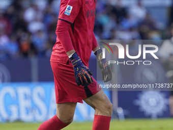 Alex Meret of SSC Napoli during the Serie A match between SSC Napoli and Atalanta BC at Stadio Diego Armando Maradona Naples Italy on 3 Nove...