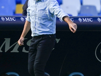 Gian Piero Gasperini Head Coach of Atalanta BC during the Serie A match between SSC Napoli and Atalanta BC at Stadio Diego Armando Maradona...