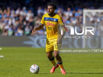 Ederson of Atalanta BC during the Serie A match between SSC Napoli and Atalanta BC at Stadio Diego Armando Maradona Naples Italy on 3 Novemb...