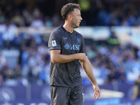 Amir Rrahmani of SSC Napoli during the Serie A match between SSC Napoli and Atalanta BC at Stadio Diego Armando Maradona Naples Italy on 3 N...