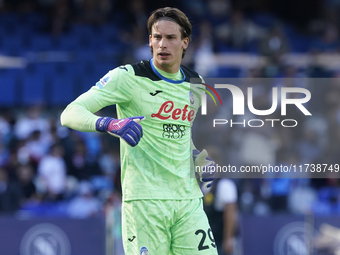 Marco Carnesecchi of Atalanta BC during the Serie A match between SSC Napoli and Atalanta BC at Stadio Diego Armando Maradona Naples Italy o...