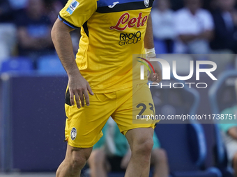 Sead Kolasinac of Atalanta BC during the Serie A match between SSC Napoli and Atalanta BC at Stadio Diego Armando Maradona Naples Italy on 3...