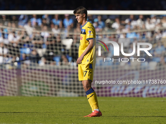 Charles De Ketelaere of Atalanta BC during the Serie A match between SSC Napoli and Atalanta BC at Stadio Diego Armando Maradona Naples Ital...