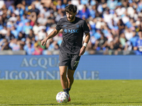 Khvicha Kvaratskhelia of SSC Napoli during the Serie A match between SSC Napoli and Atalanta BC at Stadio Diego Armando Maradona Naples Ital...