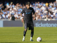 Mathias Olivera of SSC Napoli during the Serie A match between SSC Napoli and Atalanta BC at Stadio Diego Armando Maradona Naples Italy on 3...