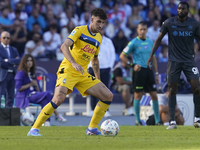 Matteo Ruggeri of Atalanta BC during the Serie A match between SSC Napoli and Atalanta BC at Stadio Diego Armando Maradona Naples Italy on 3...