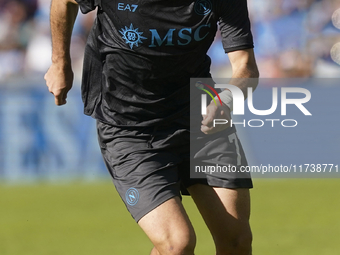 Khvicha Kvaratskhelia of SSC Napoli during the Serie A match between SSC Napoli and Atalanta BC at Stadio Diego Armando Maradona Naples Ital...