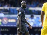 Romelu Lukaku of SSC Napoli during the Serie A match between SSC Napoli and Atalanta BC at Stadio Diego Armando Maradona Naples Italy on 3 N...