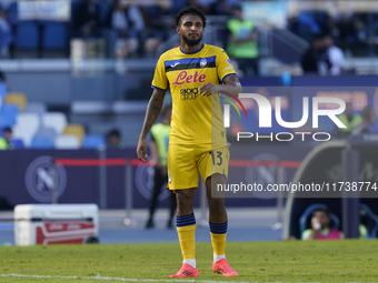 Ederson of Atalanta BC during the Serie A match between SSC Napoli and Atalanta BC at Stadio Diego Armando Maradona Naples Italy on 3 Novemb...