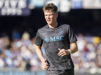 Scott McTominay of SSC Napoli during the Serie A match between SSC Napoli and Atalanta BC at Stadio Diego Armando Maradona Naples Italy on 3...