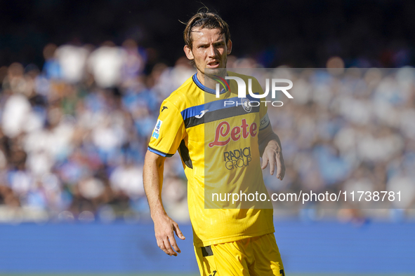 Marten de Roon of Atalanta BC during the Serie A match between SSC Napoli and Atalanta BC at Stadio Diego Armando Maradona Naples Italy on 3...