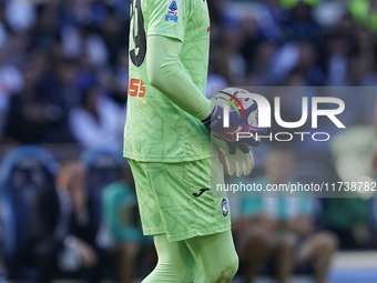 Marco Carnesecchi of Atalanta BC during the Serie A match between SSC Napoli and Atalanta BC at Stadio Diego Armando Maradona Naples Italy o...