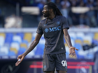 Andre-Frank Zambo Anguissa of SSC Napoli during the Serie A match between SSC Napoli and Atalanta BC at Stadio Diego Armando Maradona Naples...