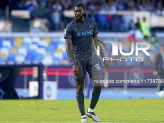 Andre-Frank Zambo Anguissa of SSC Napoli during the Serie A match between SSC Napoli and Atalanta BC at Stadio Diego Armando Maradona Naples...