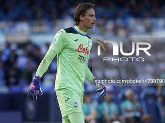 Marco Carnesecchi of Atalanta BC during the Serie A match between SSC Napoli and Atalanta BC at Stadio Diego Armando Maradona Naples Italy o...