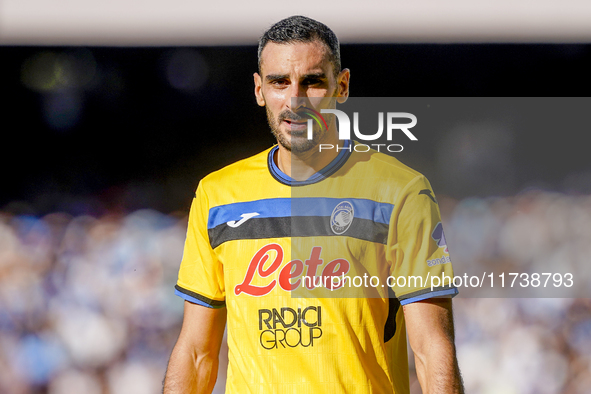 Davide Zappacosta of Atalanta BC during the Serie A match between SSC Napoli and Atalanta BC at Stadio Diego Armando Maradona Naples Italy o...