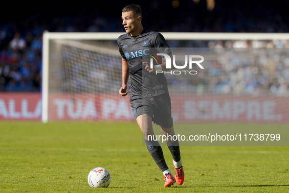 Alessandro Buongiorno of SSC Napoli during the Serie A match between SSC Napoli and Atalanta BC at Stadio Diego Armando Maradona Naples Ital...