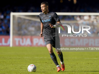 Alessandro Buongiorno of SSC Napoli during the Serie A match between SSC Napoli and Atalanta BC at Stadio Diego Armando Maradona Naples Ital...