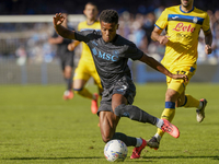 David Neres of SSC Napoli during the Serie A match between SSC Napoli and Atalanta BC at Stadio Diego Armando Maradona Naples Italy on 3 Nov...