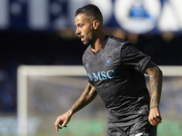 Leonardo Spinazzola of SSC Napoli during the Serie A match between SSC Napoli and Atalanta BC at Stadio Diego Armando Maradona Naples Italy...