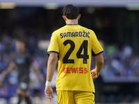 Lazar Samardzic of Atalanta BC during the Serie A match between SSC Napoli and Atalanta BC at Stadio Diego Armando Maradona Naples Italy on...