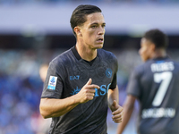 Giacomo Raspadori of SSC Napoli during the Serie A match between SSC Napoli and Atalanta BC at Stadio Diego Armando Maradona Naples Italy on...