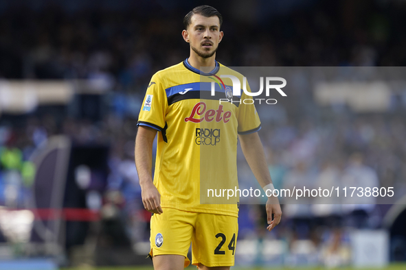 Lazar Samardzic of Atalanta BC during the Serie A match between SSC Napoli and Atalanta BC at Stadio Diego Armando Maradona Naples Italy on...