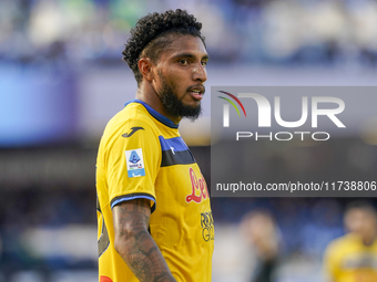 Ederson of Atalanta BC during the Serie A match between SSC Napoli and Atalanta BC at Stadio Diego Armando Maradona Naples Italy on 3 Novemb...