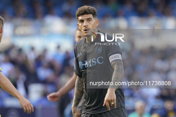 Giovanni Di Lorenzo of SSC Napoli during the Serie A match between SSC Napoli and Atalanta BC at Stadio Diego Armando Maradona Naples Italy...